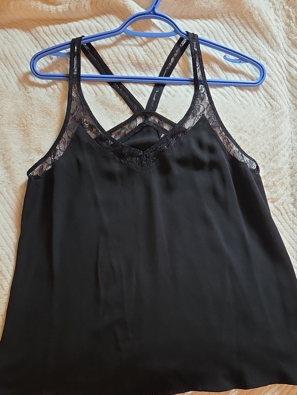 Express Black Lace-Trim Cami